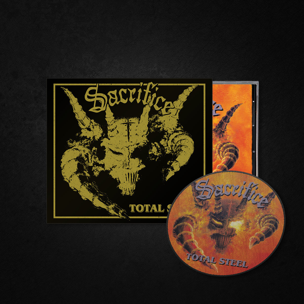 Sacrifice crest 7インチ ジャパメタ nwobhm gism Sacrifice - Total Steel | Dying Victims Productions