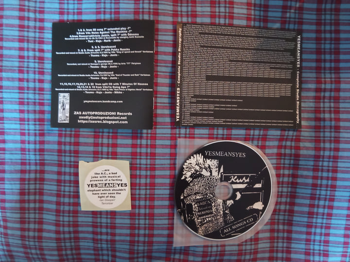 Complete Studio Discography | YESMEANSYES | ZAS Autoproduzioni Rec.