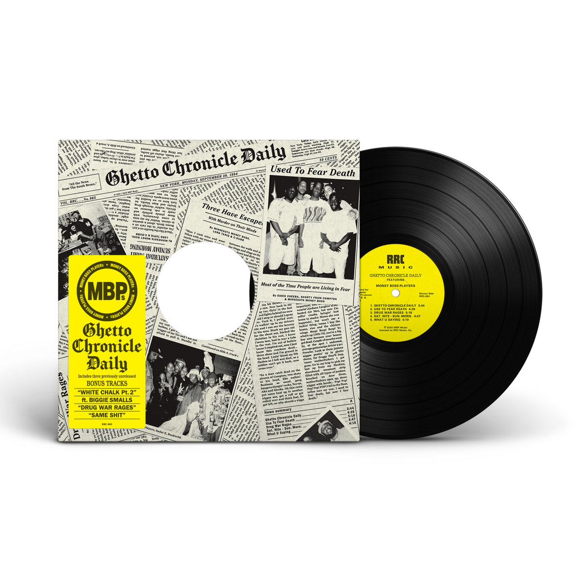 洋楽 MBP - Ghetto Chronicle Daily Ghetto Chronicle Daily (LP) | Money Boss Players | RRC MUSIC CO.
