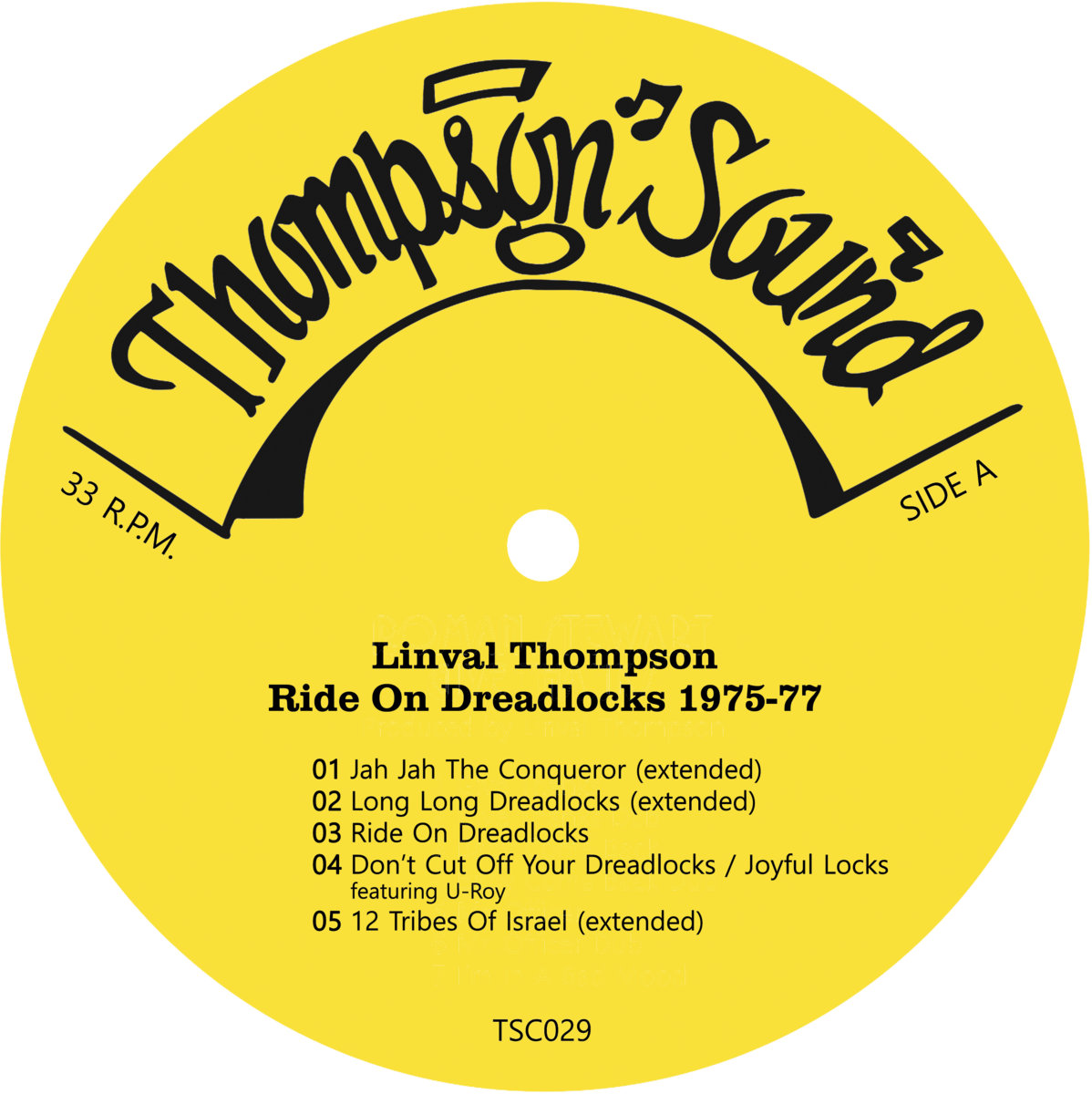 Linval Thompson - Ride On Dreadlocks LP | A-LONE REGGAE SHOP