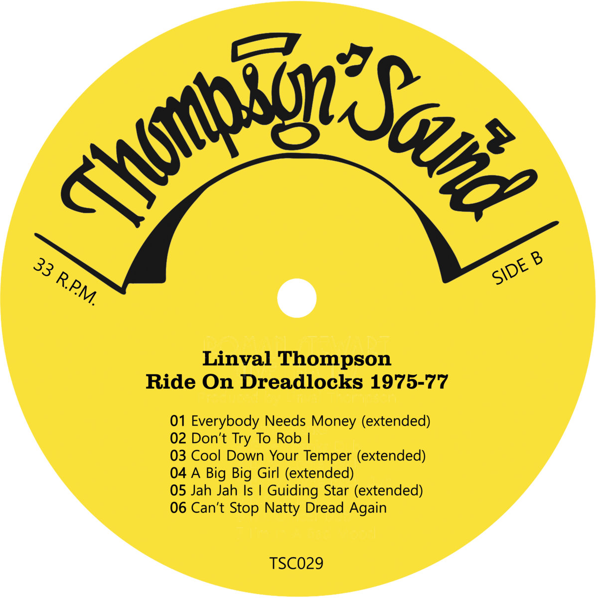 Linval Thompson - Ride On Dreadlocks LP | A-LONE REGGAE SHOP