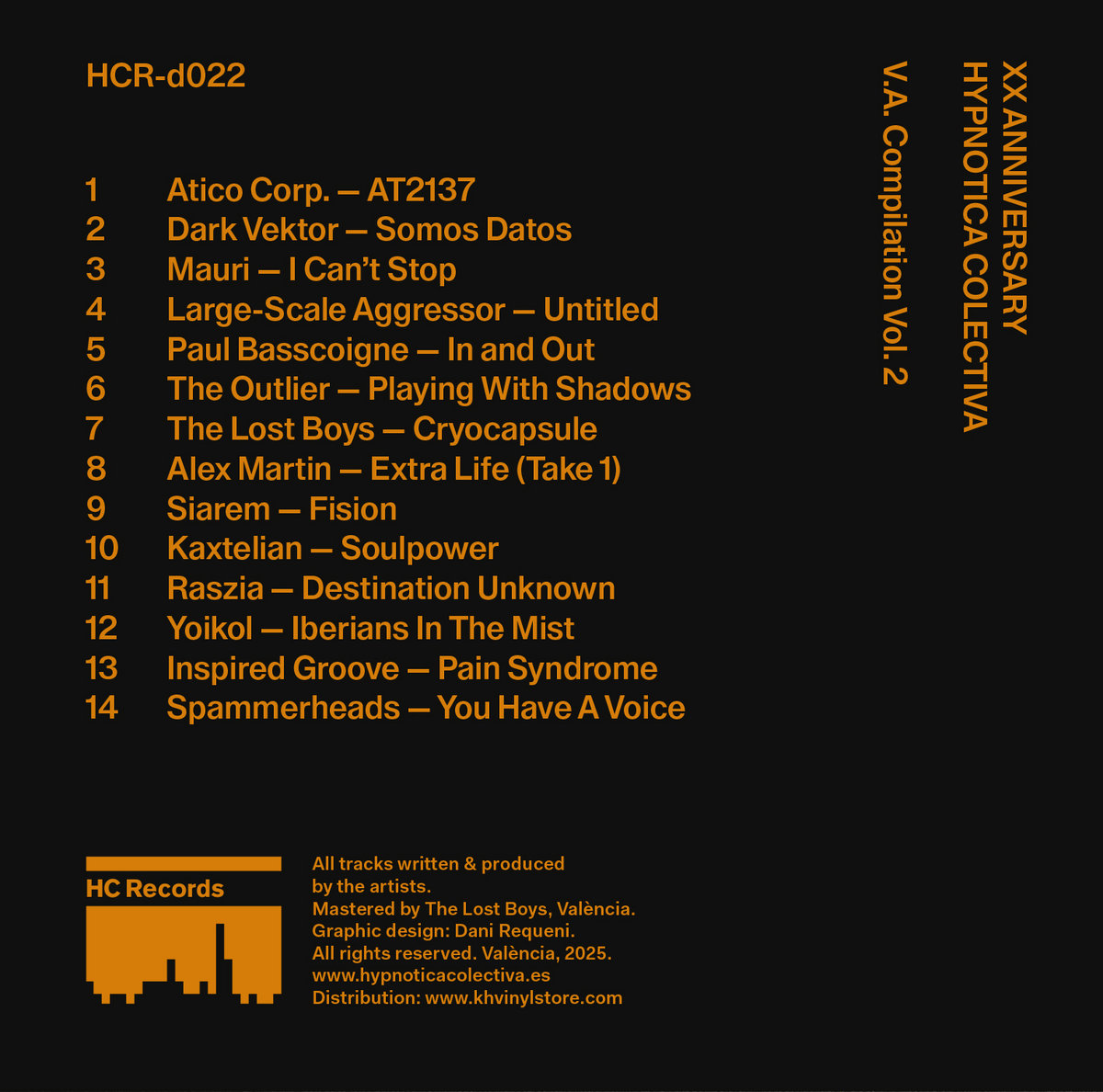XX Anniversary Hypnotica Colectiva - V.A. Compilation Vol. 2 [HCR