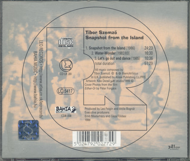 け*う様 Tibor Szemző / Snapshot From  SNAPSHOT FROM THE ISLAND | REMASTERED | TIBOR SZEMZŐ | Tibor Szemző