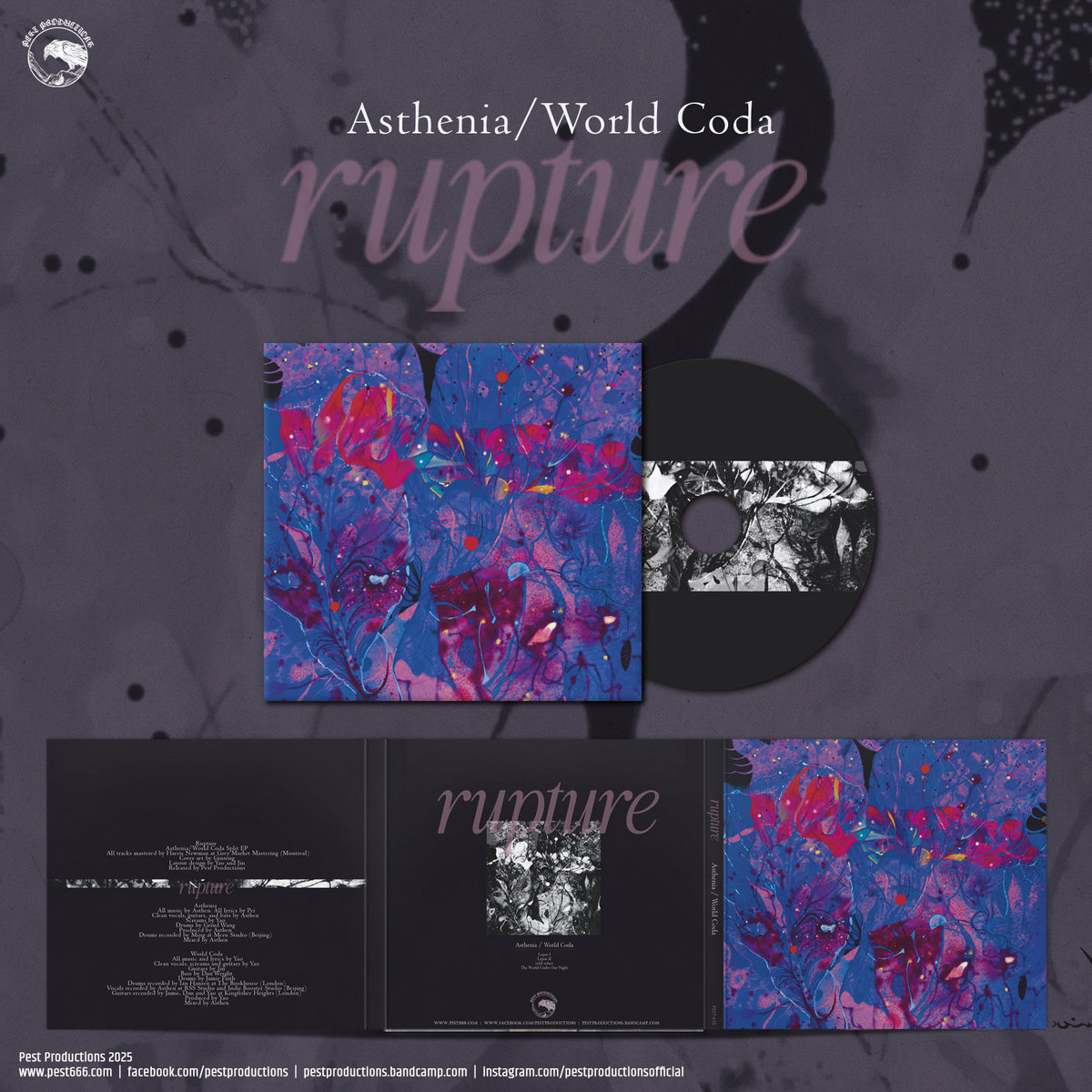 レア盤　RUPTURE/SEX, DRUGS AND RUPTURE Rupture | Asthenia / World Coda | Pest Productions