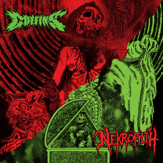 Coffins CD 3枚 COFFINS / NEKROFILTH - SPLIT LP/CD/CAS | HAUNTED HOTEL RECORDS