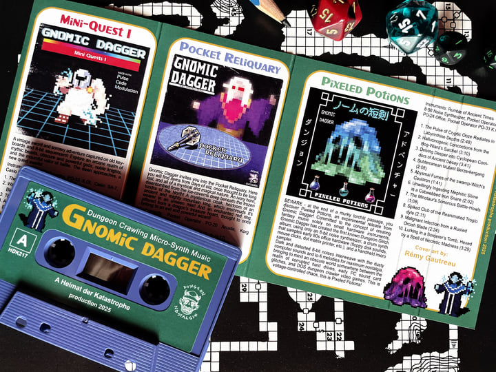 HDK 217 † Dungeon Crawling Micro-Synth Music | GNOMIC DAGGER