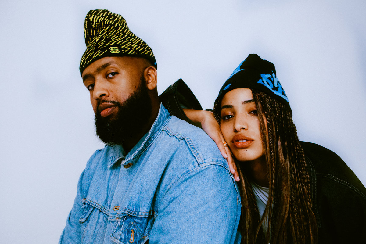 RS x AOK Reversible Beanie (Blue/Black & Yellow) | Rhythm Section