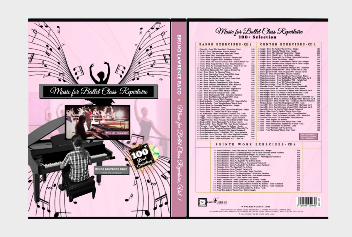 Music for Ballet Class Repertoire - 100+ Selection | Bruno
