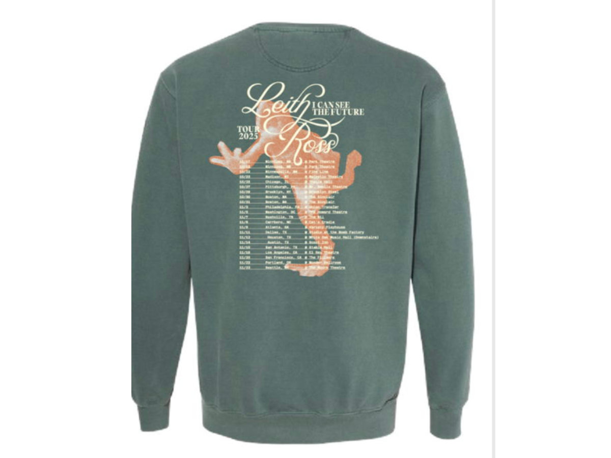 25% OFF* I Can See The Future - Tour Crewneck SAGE | Leith Ross