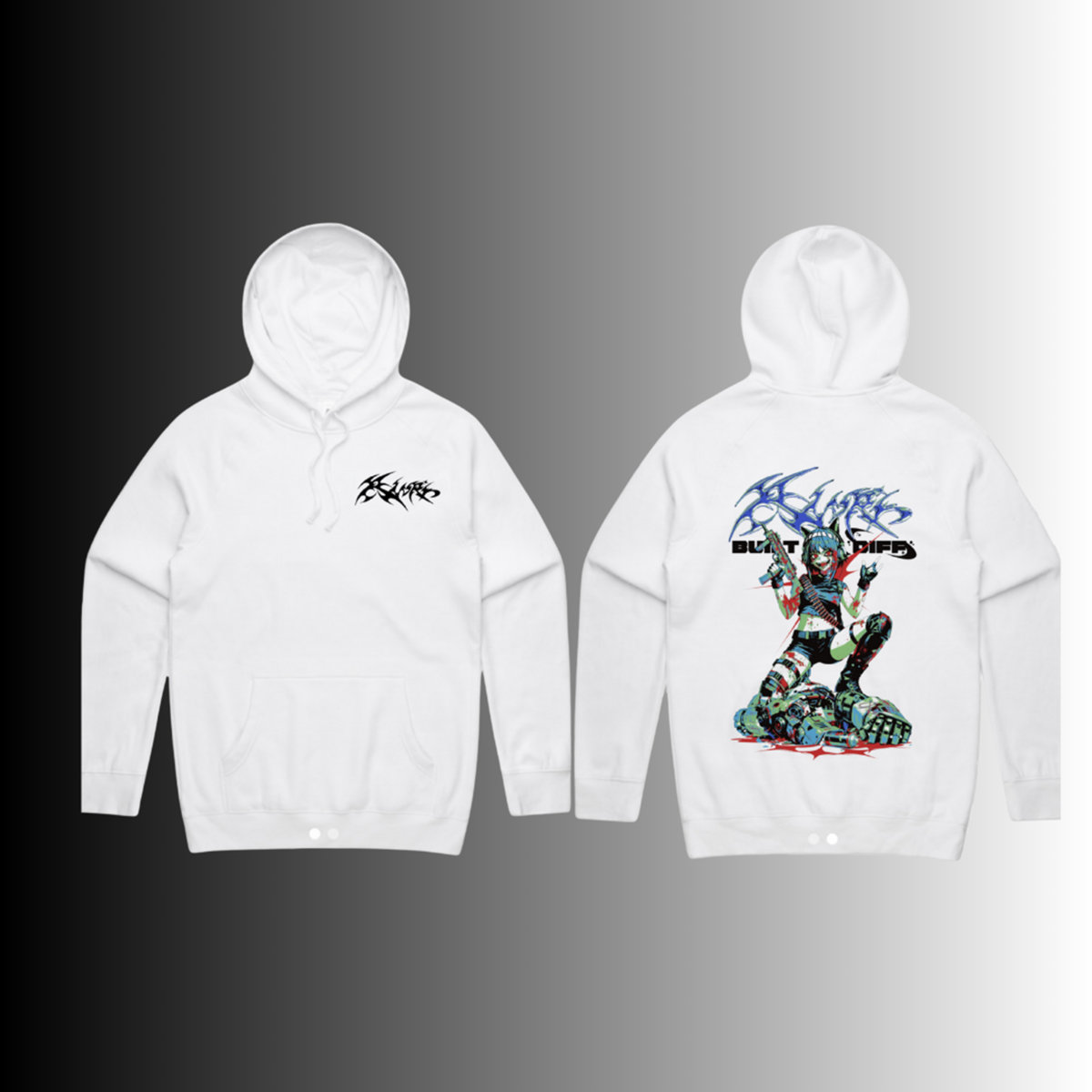 built diff white Hoodie | RinRin