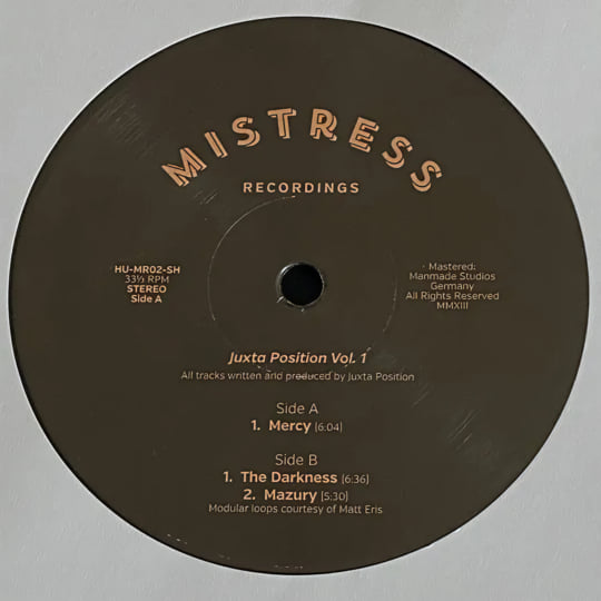MISTRESS 02 | Juxta Position | Mistress Recordings