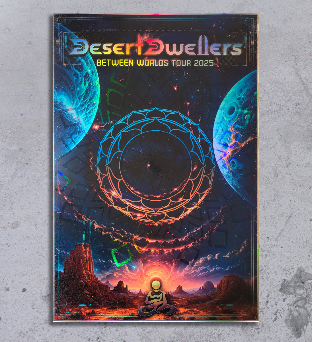 Between Worlds Holographic Poster | Desert Dwellers