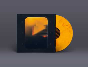 Marbled Cue Lamp Yellow Coloured Vinyl, image 1