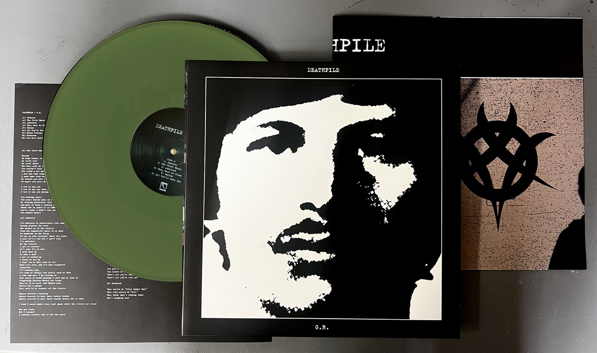 Deathpile 'G.R.' Olive Drab Repress Vinyl LP | Hospital Productions
