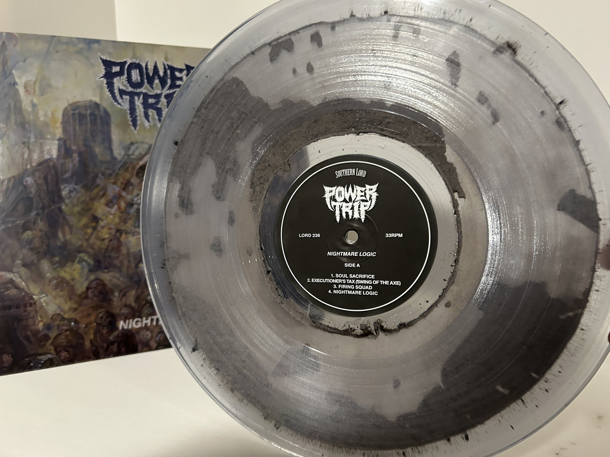 Power Trip - Nightmare Logic, “Dystopian Ash” filled Vinyl Records