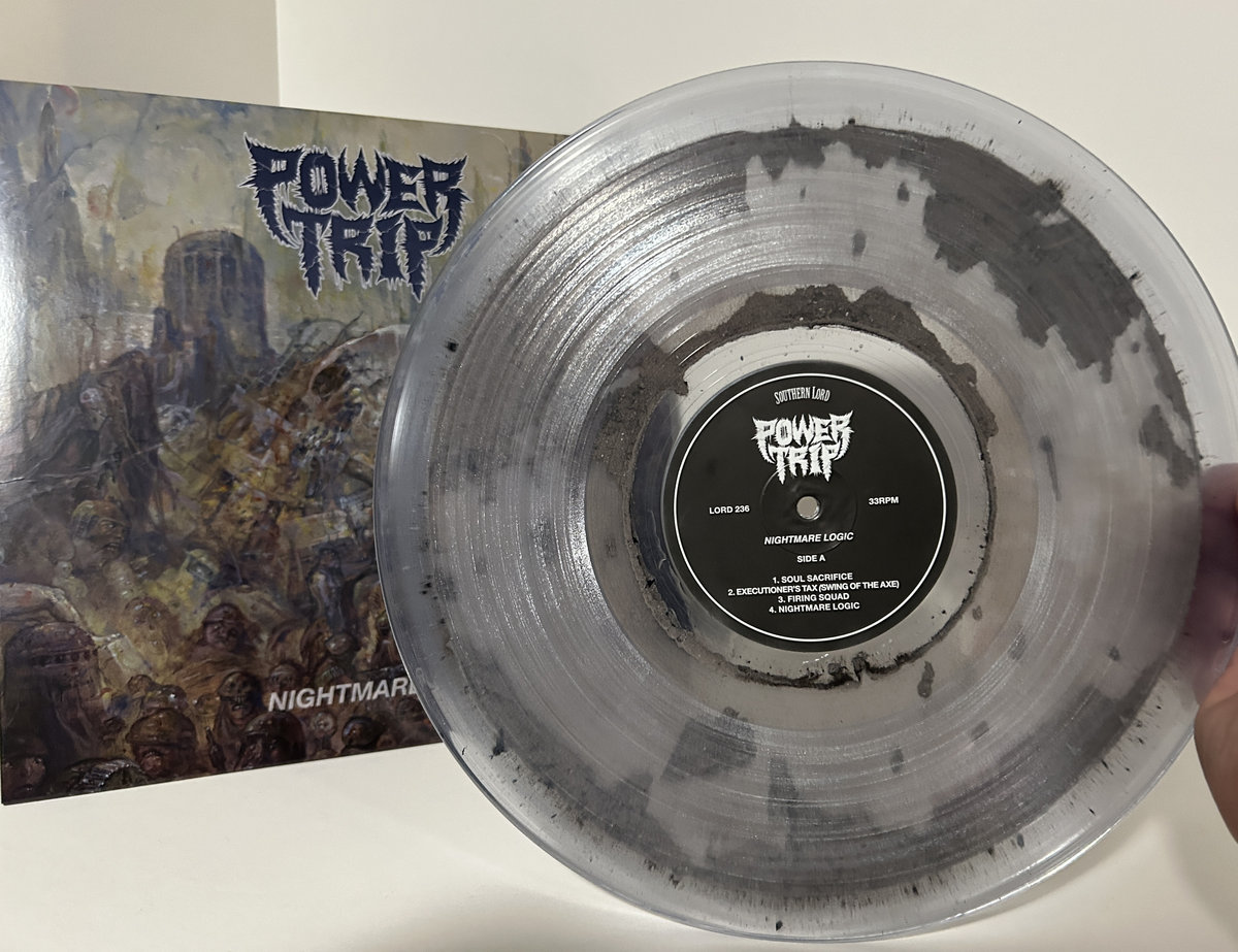 Power Trip - Nightmare Logic, “Dystopian Ash” filled Vinyl Records