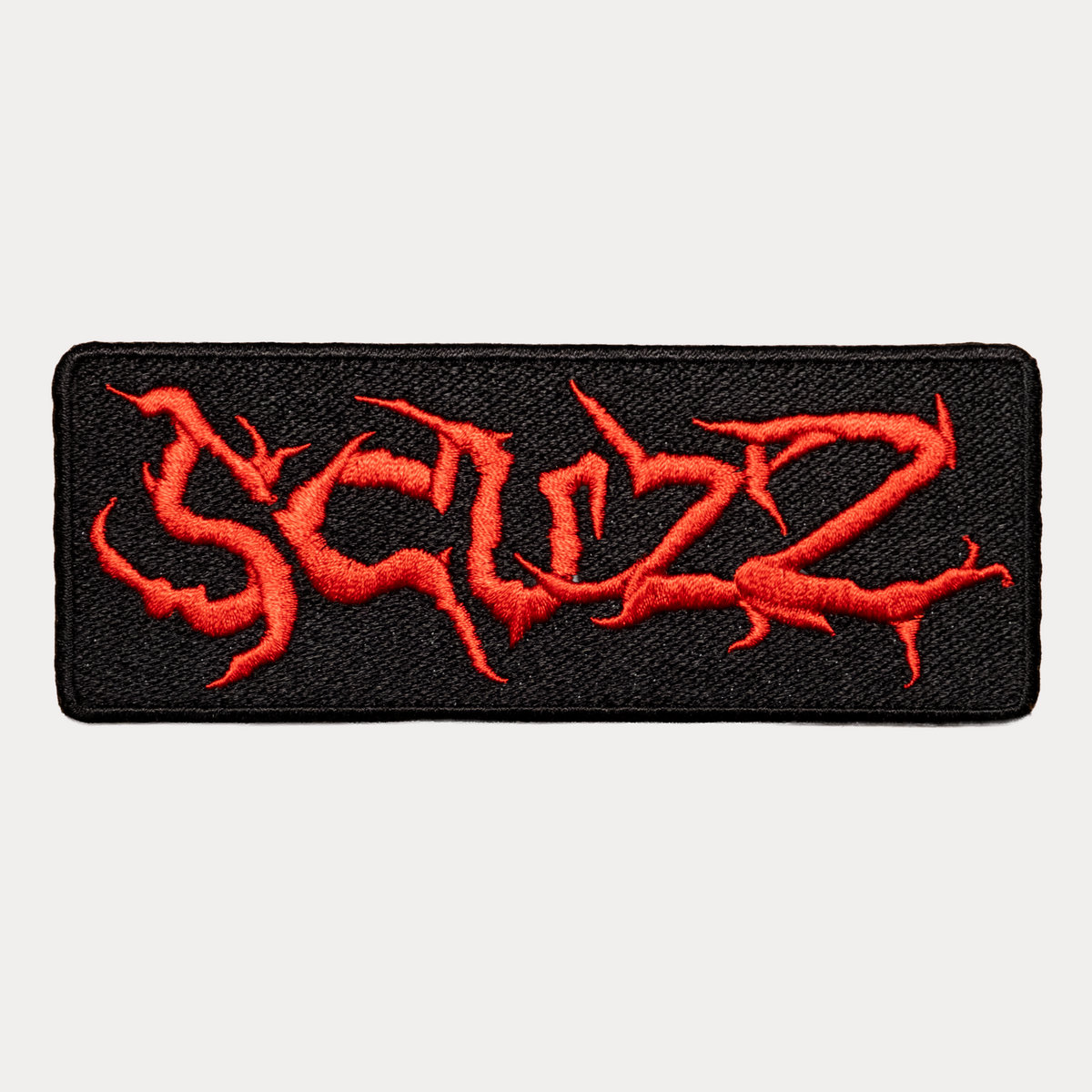 Scuzz Scuzz Embroidered Patch - Red | SCUZZ