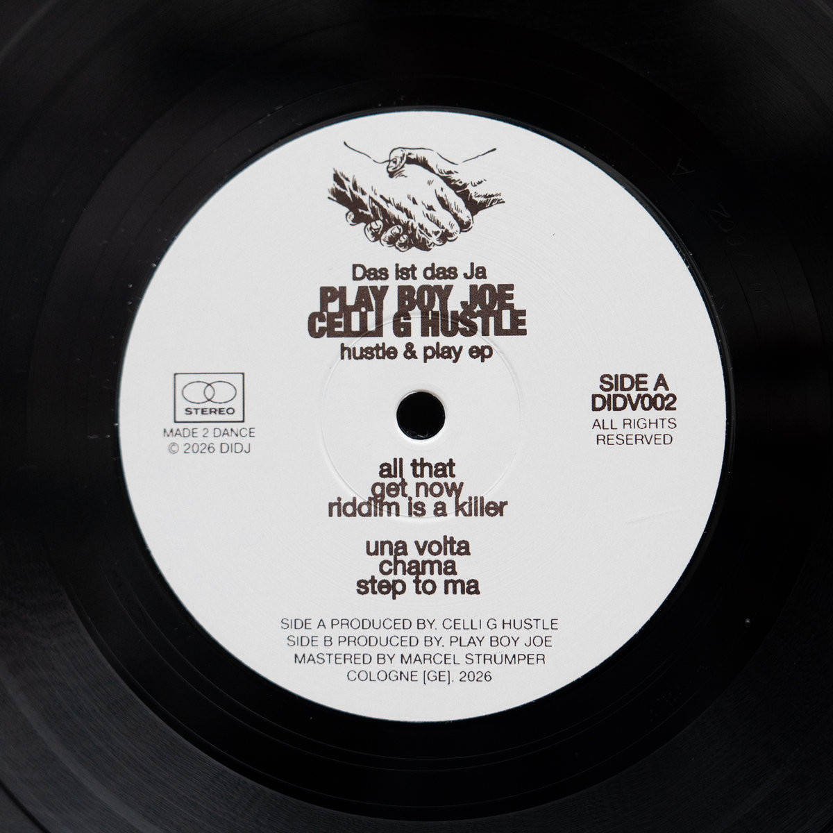 hustle and play ep [DIDV002] | Play Boy Joe & Celli G Hustle | Das