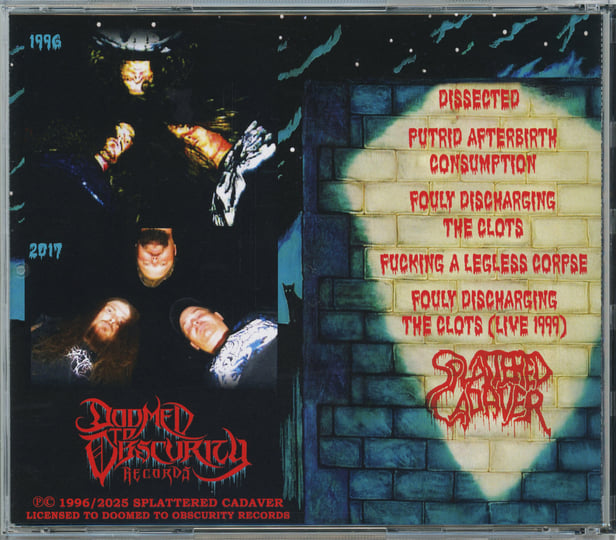 Demo 1996 | Splattered Cadaver | Doomed to Obscurity Records