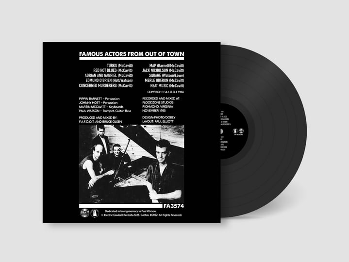 FA3574 | Famous Actors From Out of Town | Electric Cowbell Records