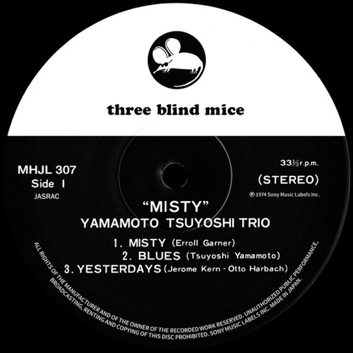 🇯🇵 JAPAN IMPORT 🇯🇵 Yamamoto, Tsuyoshi Trio - Misty