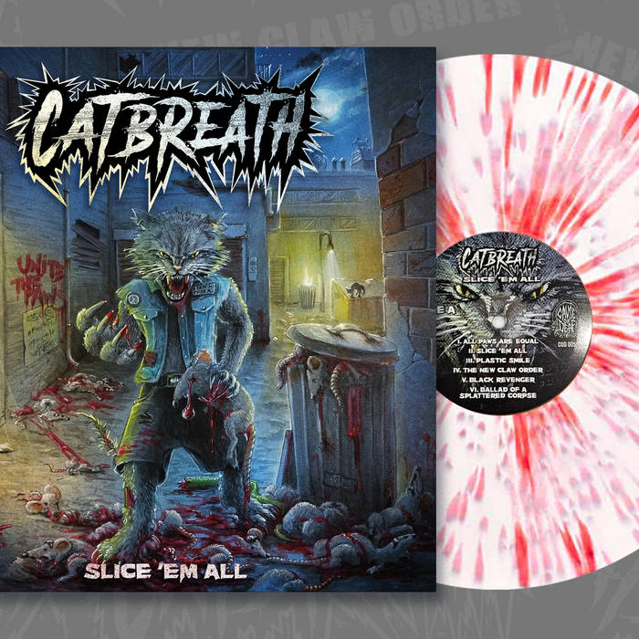 SLICE 'EM ALL – "SLICE 'EM ALL" - Bloodsplatter Vinyl 12" - Lim. Edition - SIGNED!
