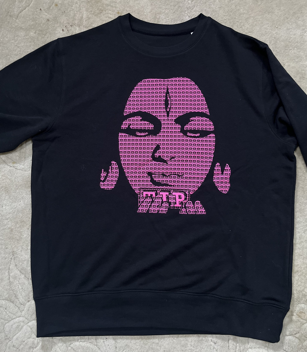 90s TIP Records Tシャツ L 紫 トランス Acid Shiva BLACK SWEAT SHIRT with NEON PINK ACID SHIVA | TIP Records