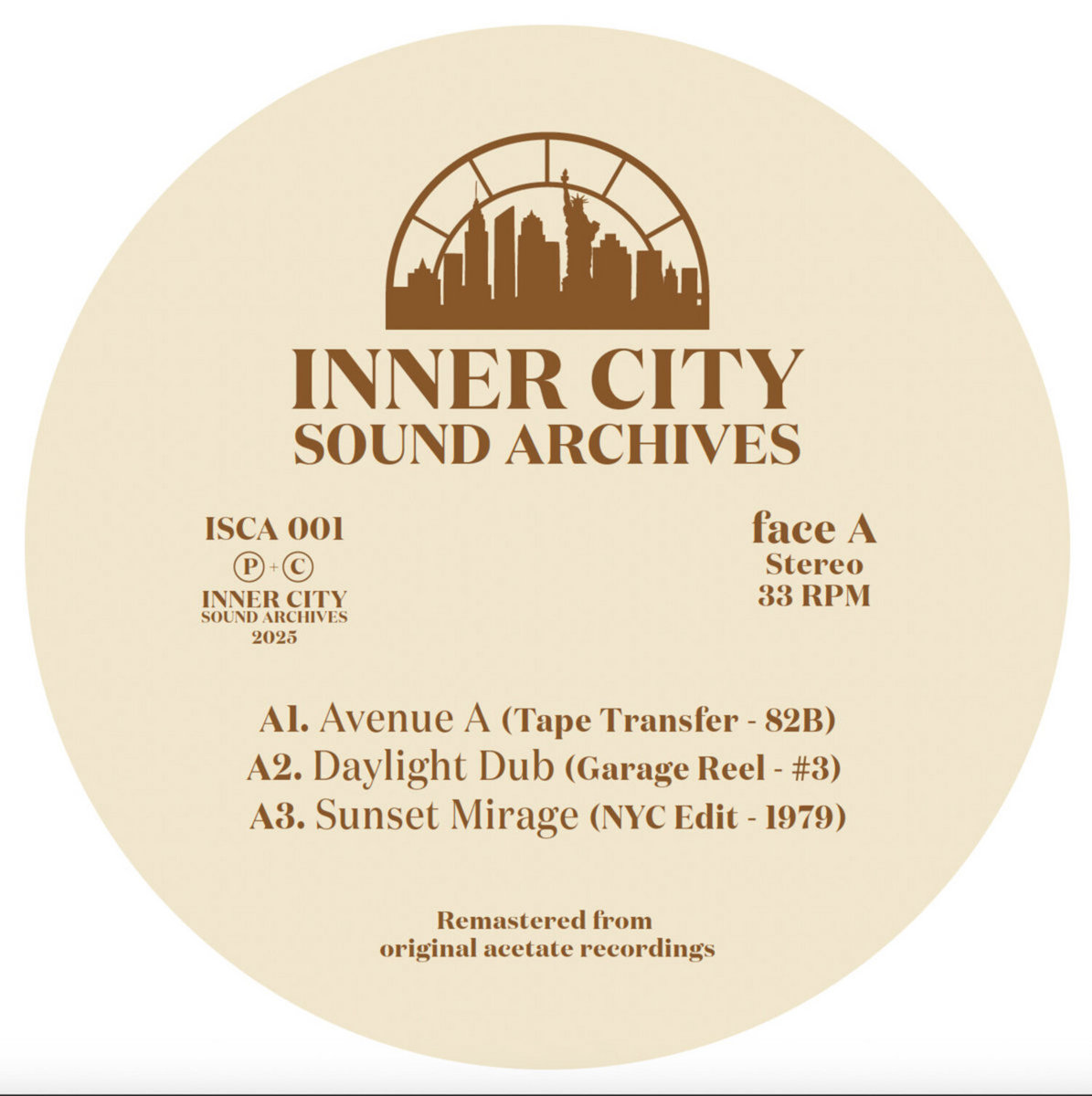 Inner City Sound Archives 01 (Vinyl Only) | Inner City Sound