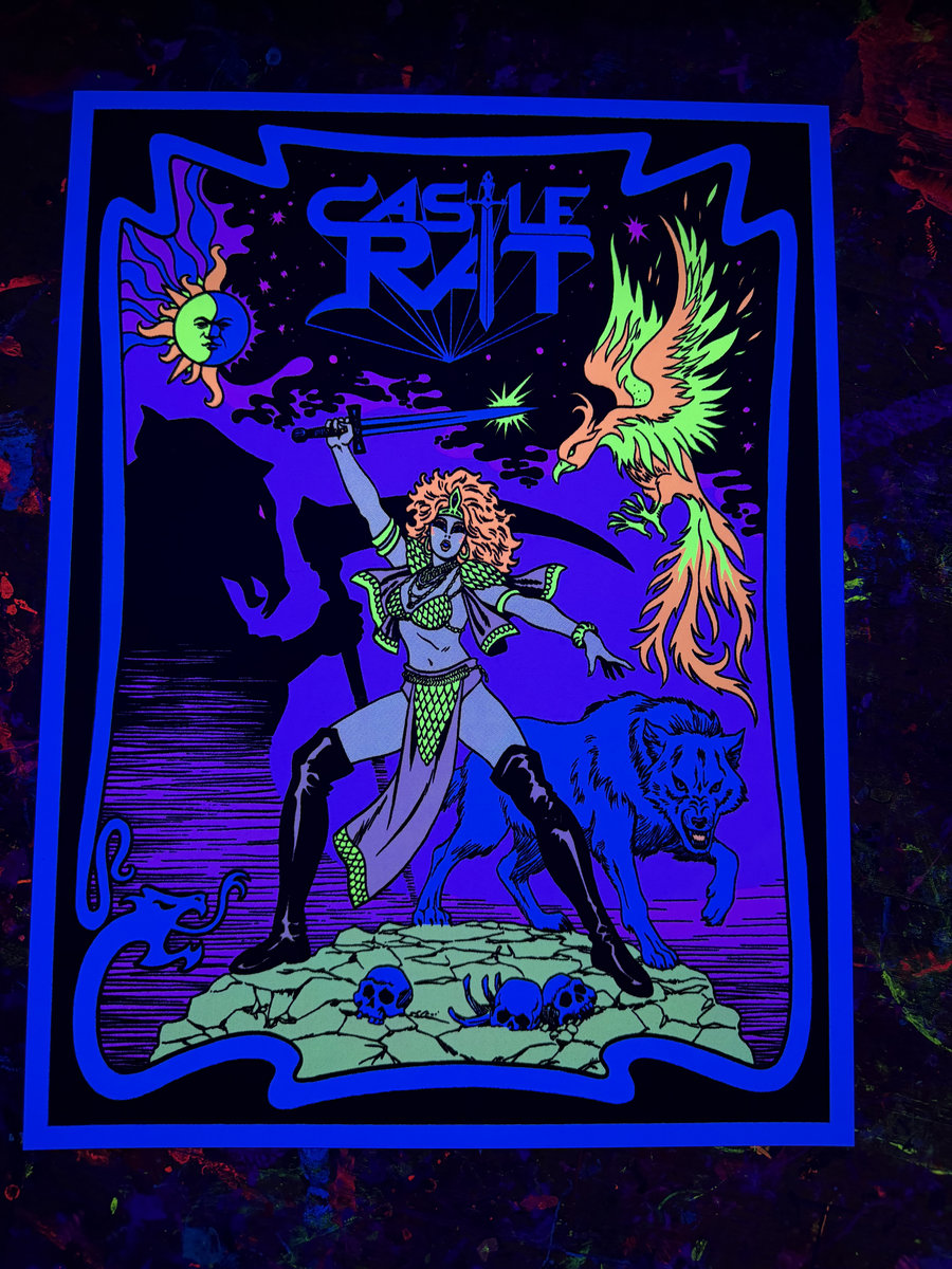 Phoenix Blacklight Poster | Castle Rat