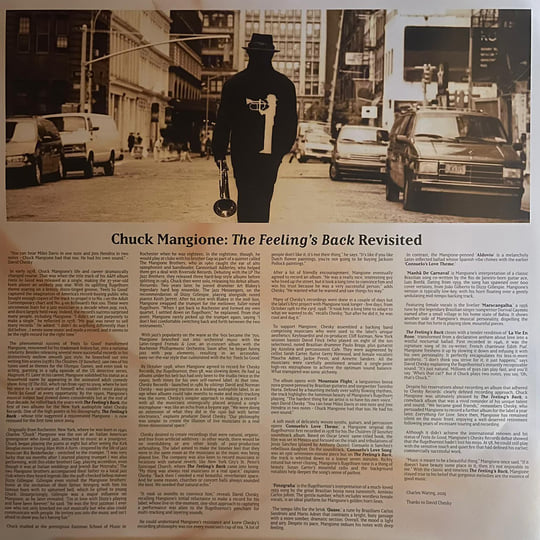 The Feeling's Back | Chuck Mangione