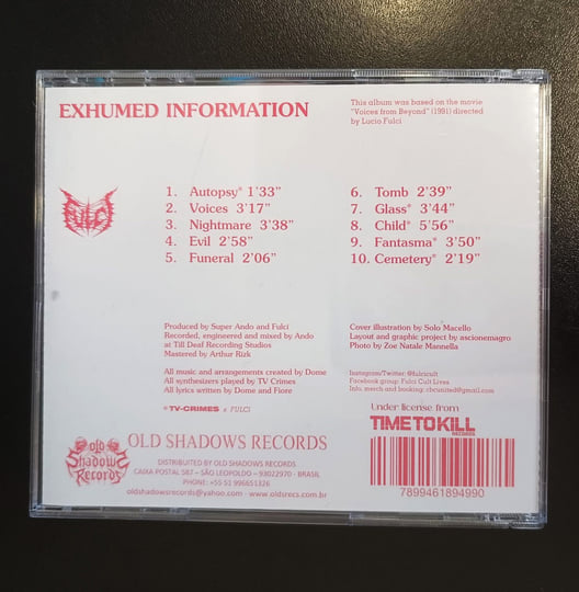 Exhumed Information | FULCI