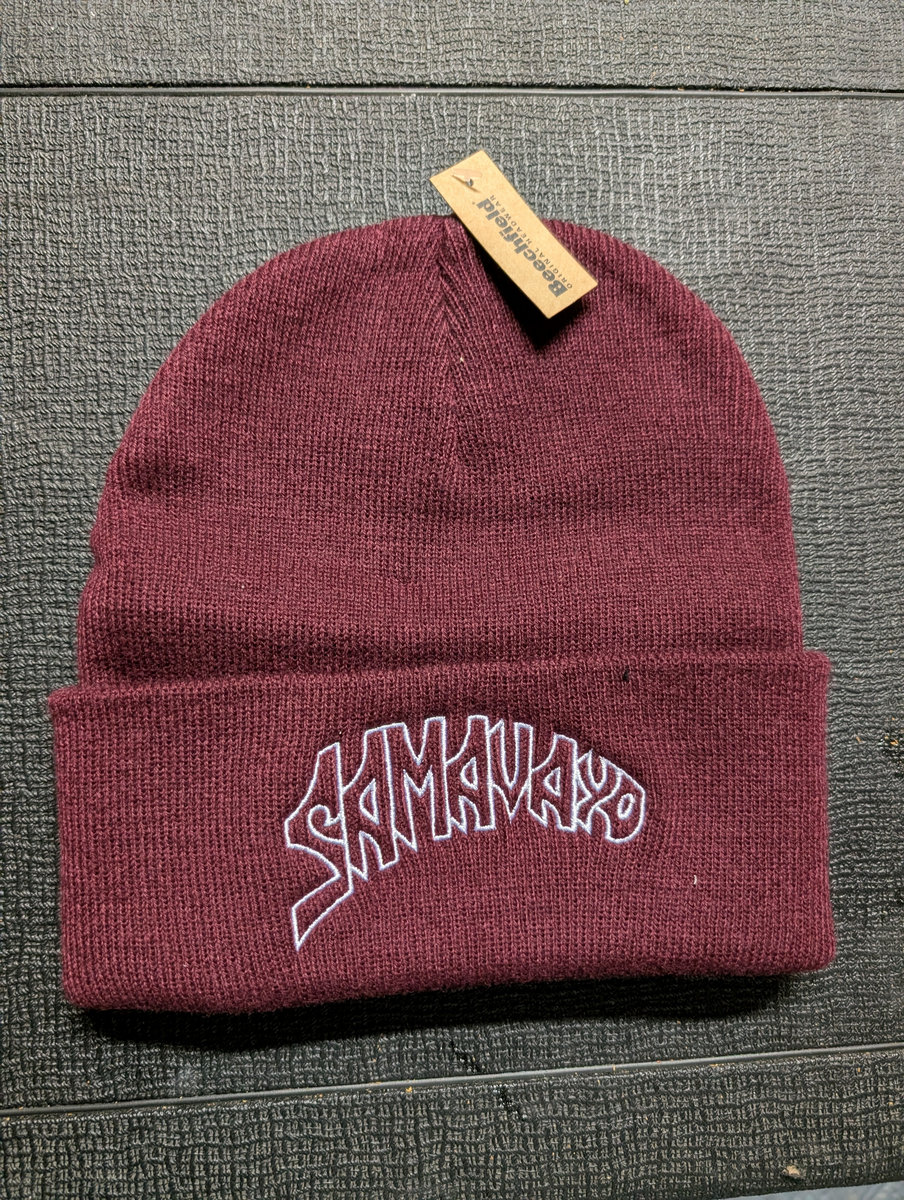 Beanie Color Burgundy Cuffed Samavayo 