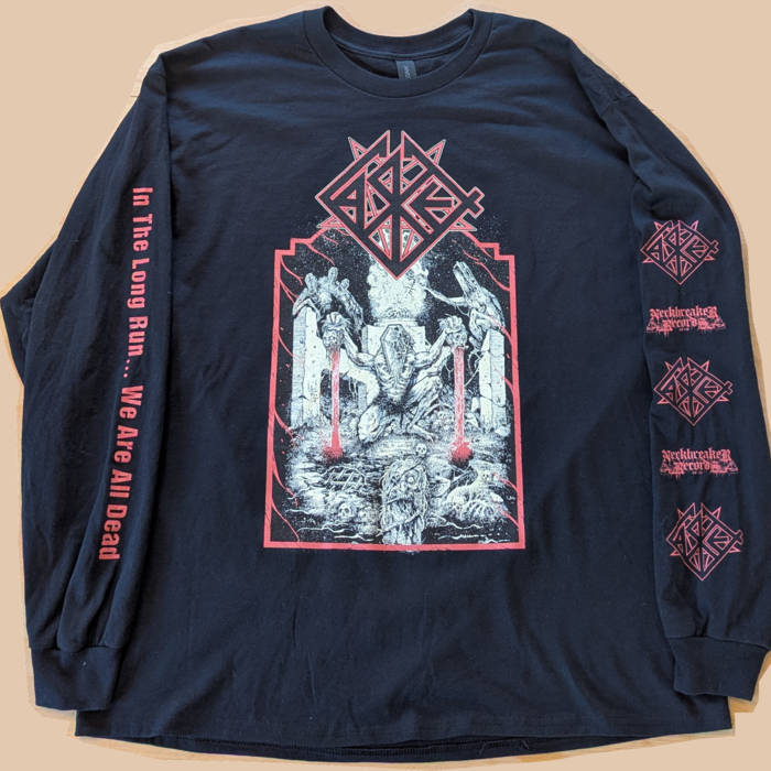 Black "In the long run we are all dead" Longsleeve