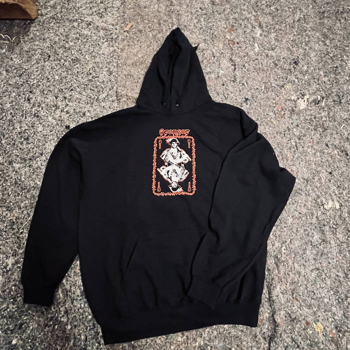 Hoodie Spielkarte schwarz