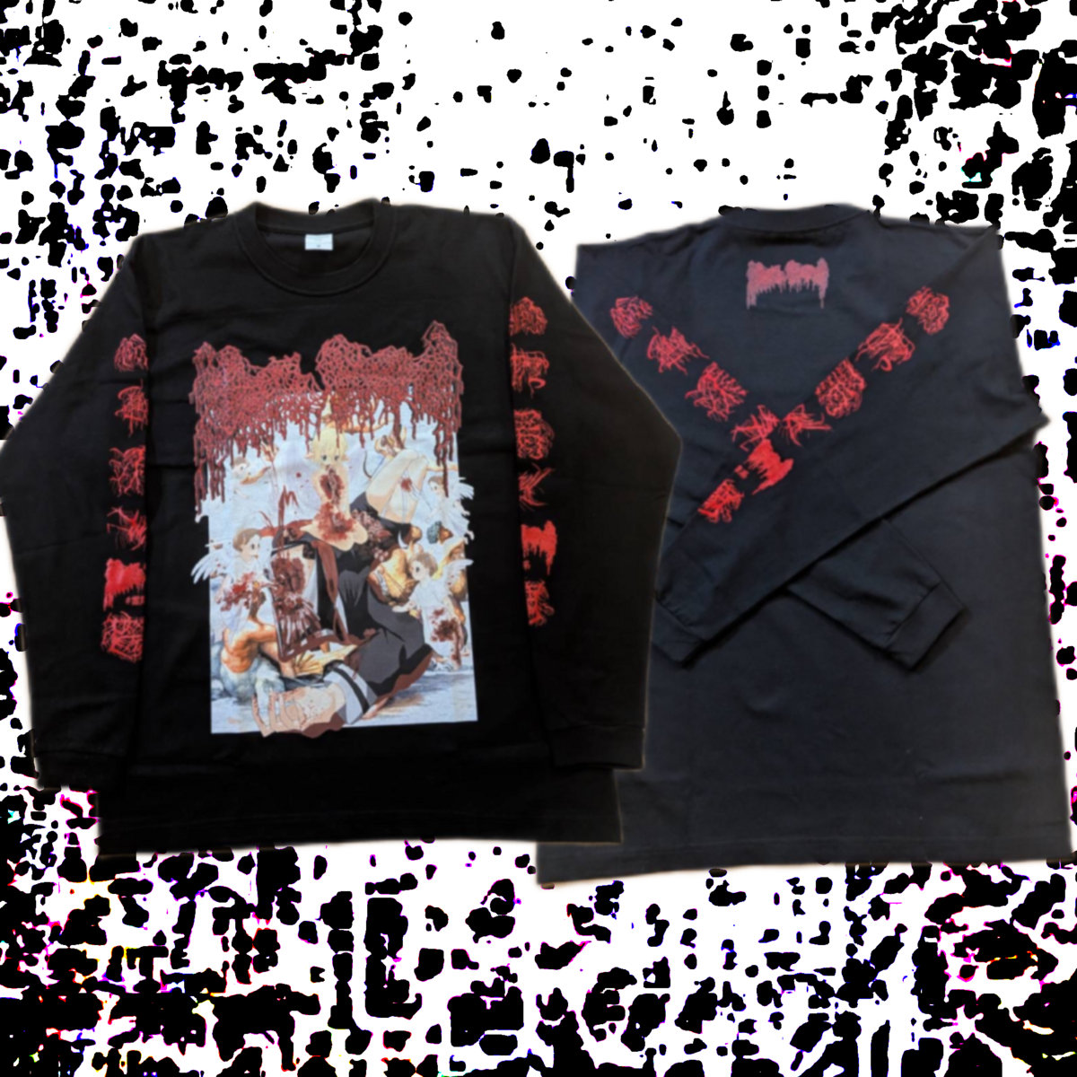 天使召喚完全他殺 Long Sleeve T | moreru