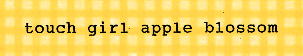 Touch Girl Apple Blossom — Photo