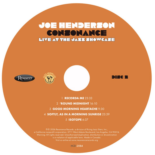 Consonance: Live at the Jazz Showcase | Joe Henderson