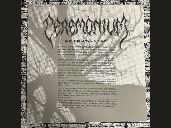 INTO THE AUTUMN SHADE | CEREMONIUM