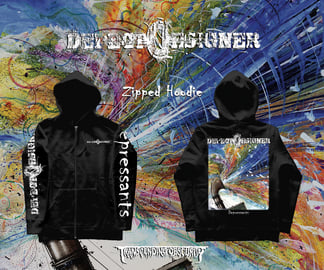 DEFECT DESIGNER - Depressants Album Artwork Zipped Hoodie, image 1