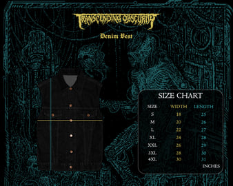 DEFECT DESIGNER - Depressants  Album Artwork Denim Vest, image 2