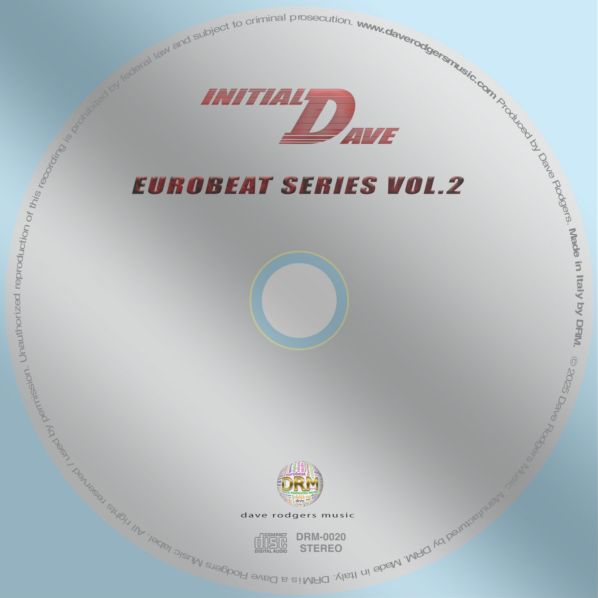 Initial Dave Eurobeat Series Vol. 2 | Dave Rodgers Music