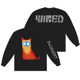 Basement - WIRED Cat Longsleeve Shirt, image 1