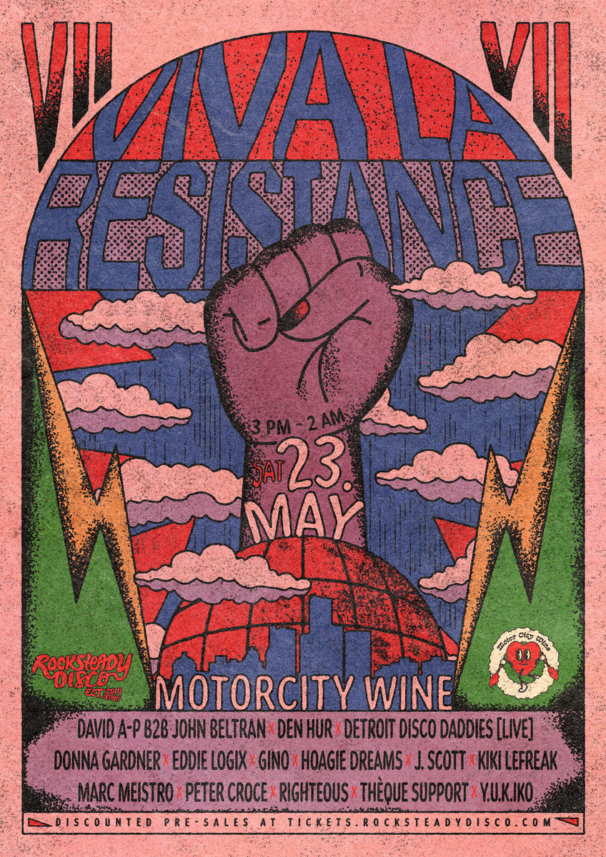 Viva La Resistance XII Saturday 5/23/26 on MotorCity Wine's Patio