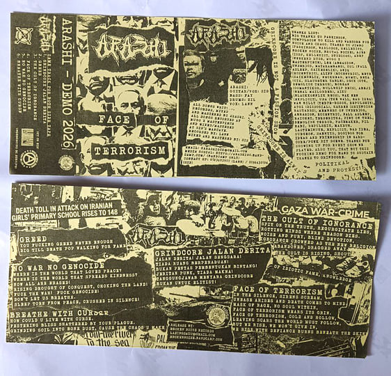 ARASHI - Face Of Terrorism Demo 2026 | Broken Noise Records
