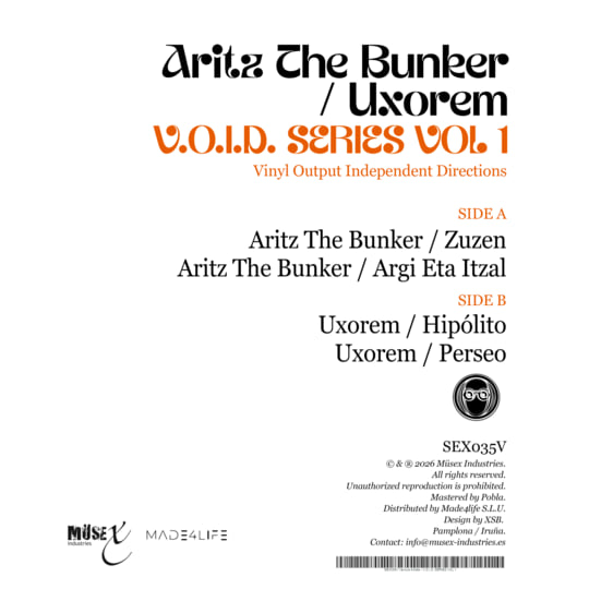 V.O.I.D. Series Vol. 1 | Aritz The Bunker & Uxorem | Musex Labels