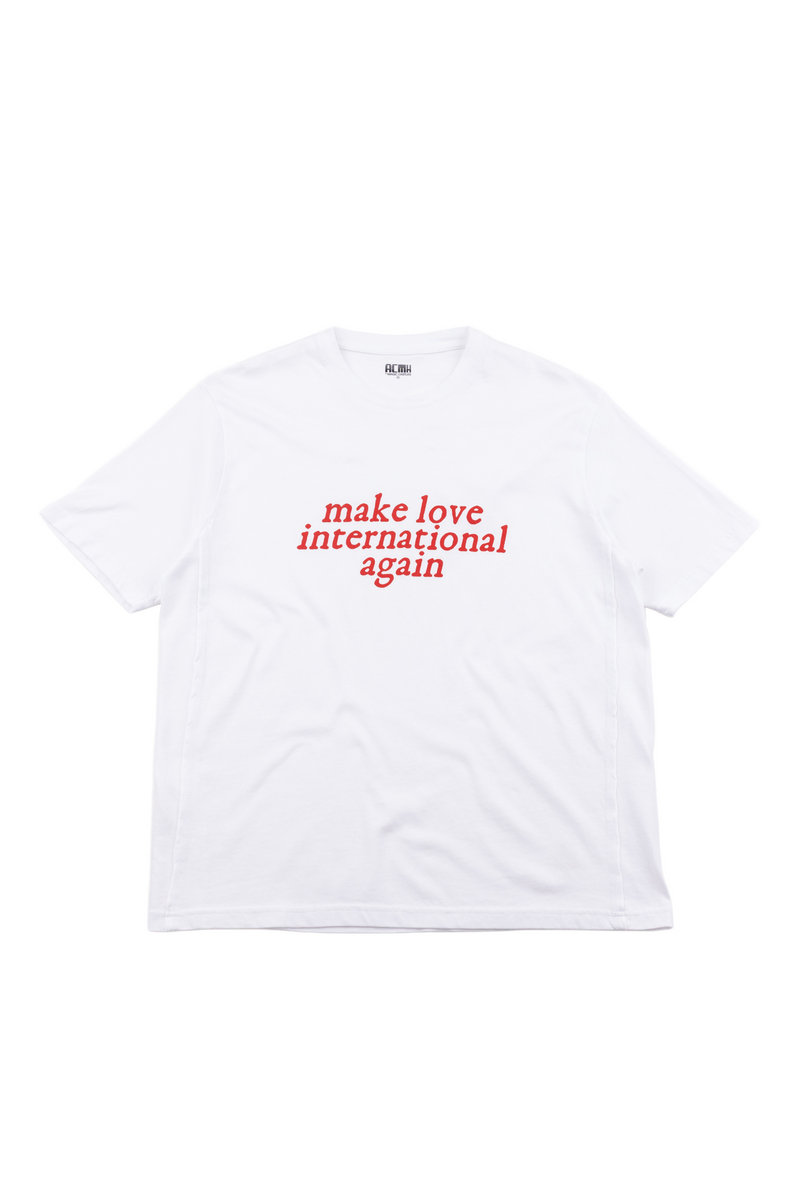 Love-tune Tシャツ ホワイト Make Love International Again T-Shirt | Love International Recordings