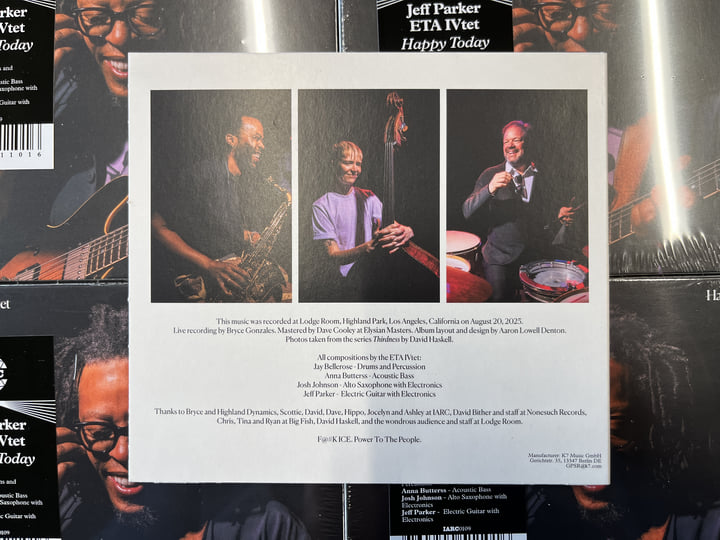 Happy Today | Jeff Parker ETA IVtet | International Anthem
