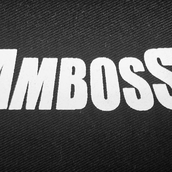 Aufnäher schwarz mit AMBOSS Logo