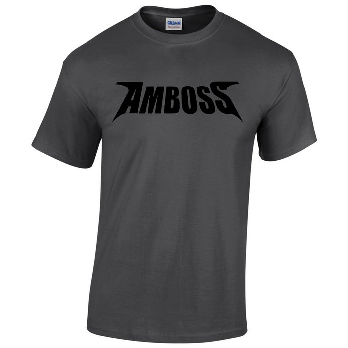 T-Shirt grau mit AMBOSS Logo vorne