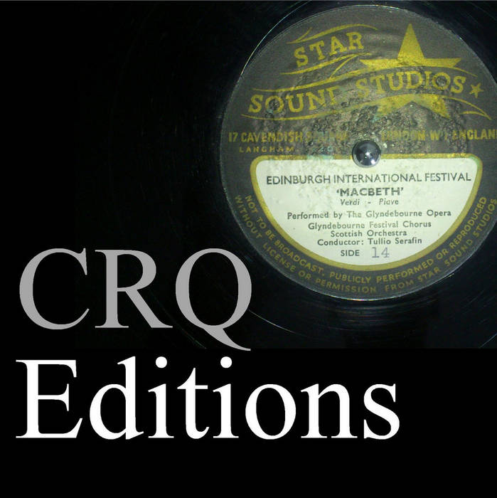 CRQ 541 SIR MALCOLM SARGENT LIVE IN CHICAGO: VAUGHAN WILLIAMS